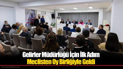 Gelirler Müdürlüğü İçin İlk Adım Meclisten Oy Birliğiyle Geldi