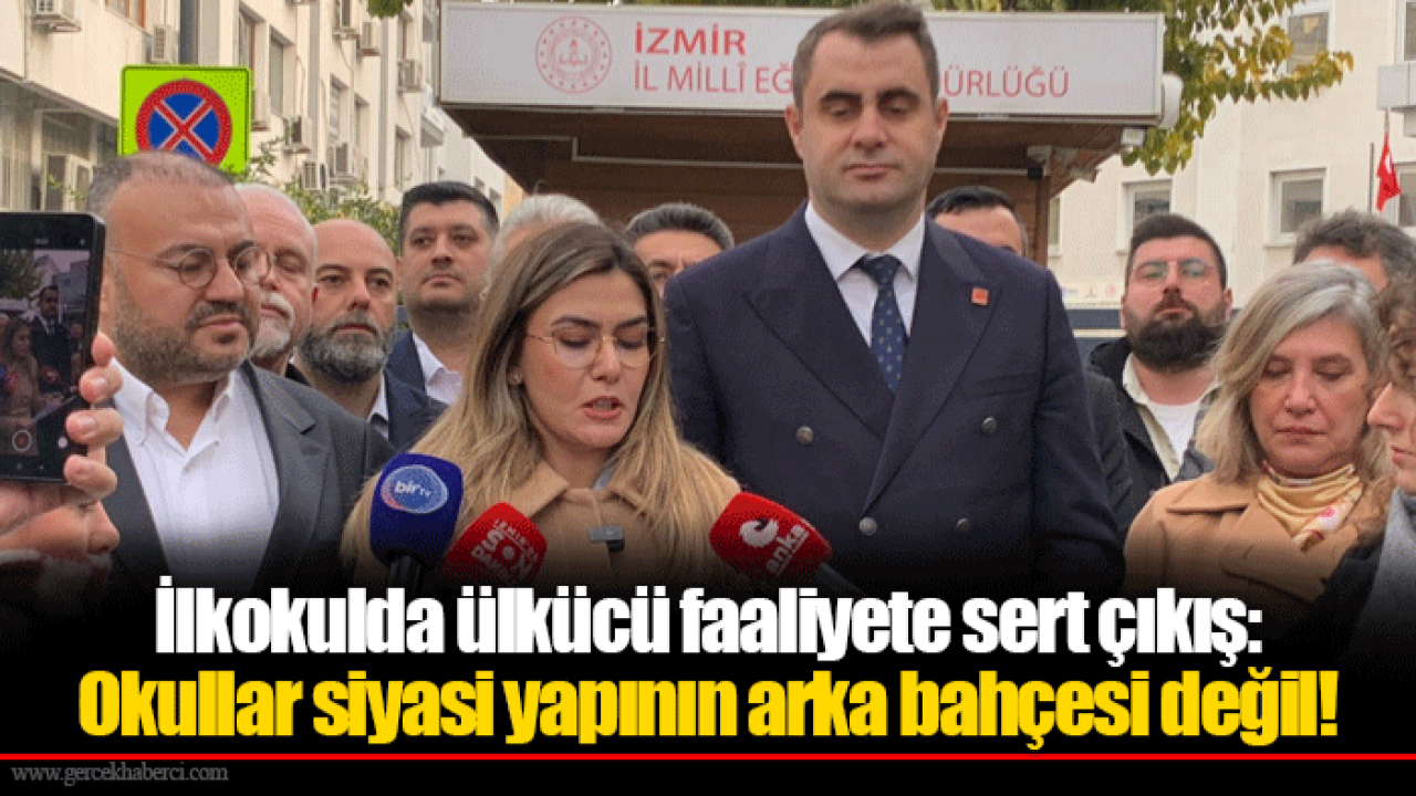 İlkokulda ülkücü faaliyete sert çıkış: Okullar siyasi yapının arka bahçesi değil!