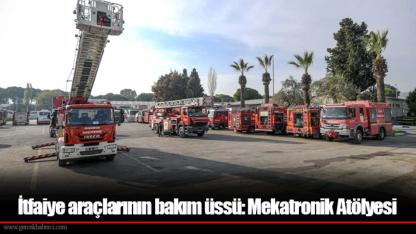 İtfaiye araçlarının bakım üssü: Mekatronik Atölyesi