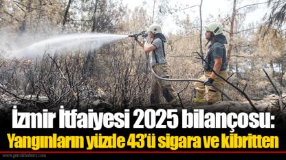 İzmir İtfaiyesi 2025 bilançosu: Yangınların yüzde 43’ü sigara ve kibritten