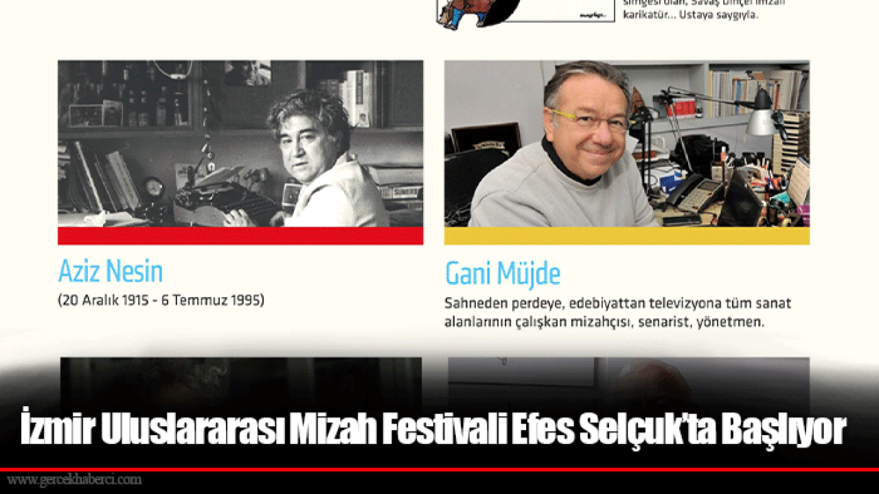 İzmir Uluslararası Mizah Festivali Efes Selçuk’ta Başlıyor