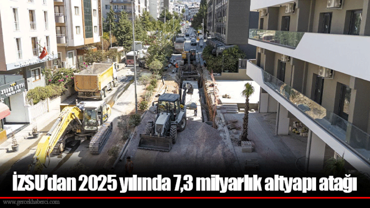 İZSU’dan 2025 yılında 7,3 milyarlık altyapı atağı