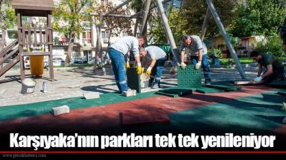 Karşıyaka’nın parkları tek tek yenileniyor