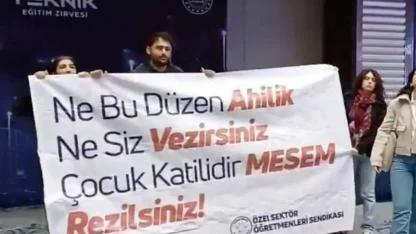 MEB'in zirvesinde 'Çocuk katili MESEM' pankartı açmışlardı: Öğretmenler serbest bırakıldı
