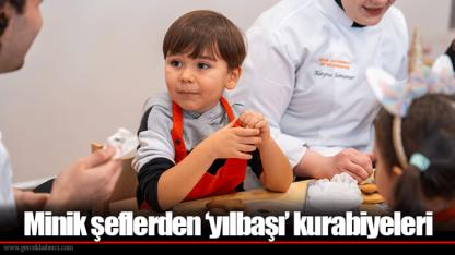 Minik şeflerden ‘yılbaşı’ kurabiyeleri