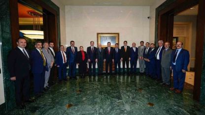 Cumhurbaşkanı Yardımcısı Yılmaz: "Avrupa’dan gelen Ezidi toplumu temsilcilerini Cumhurbaşkanlığı Külliyesi’nde misafir ettik"