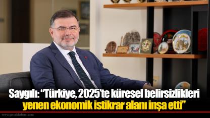 AK Parti İzmir İl Başkanı Bilal Saygılı: “Türkiye, 2025’te küresel belirsizlikleri yenen ekonomik istikrar alanı inşa etti”