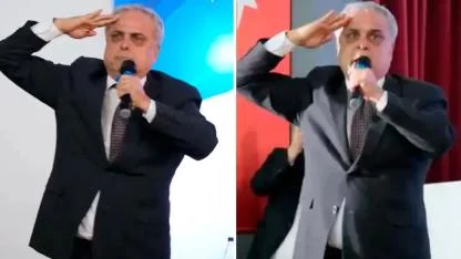 AK Parti’ye geçen Hasan Ufuk Çakır’ı kimse durduramıyor! Bu kez de Erdoğan’ın fotoğrafına selam durdu…