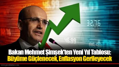 Bakan Mehmet Şimşek'ten Yeni Yıl Tablosu: Büyüme Güçlenecek, Enflasyon Gerileyecek