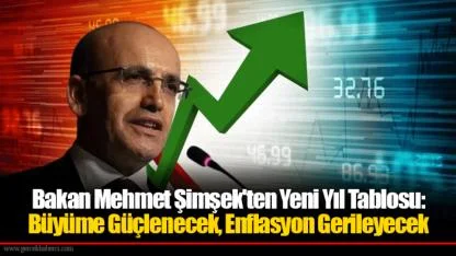Bakan Mehmet Şimşek'ten Yeni Yıl Tablosu: Büyüme Güçlenecek, Enflasyon Gerileyecek