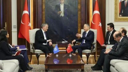 Bakan Yerlikaya, UNRWA Genel Komiseri Lazzarini ile görüştü