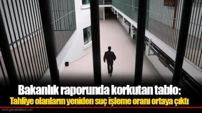 Bakanlık raporunda korkutan tablo: Tahliye olanların yeniden suç işleme oranı ortaya çıktı