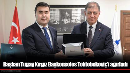 Başkan Tugay Kırgız Başkonsolos Toktobekoviç’i ağırladı