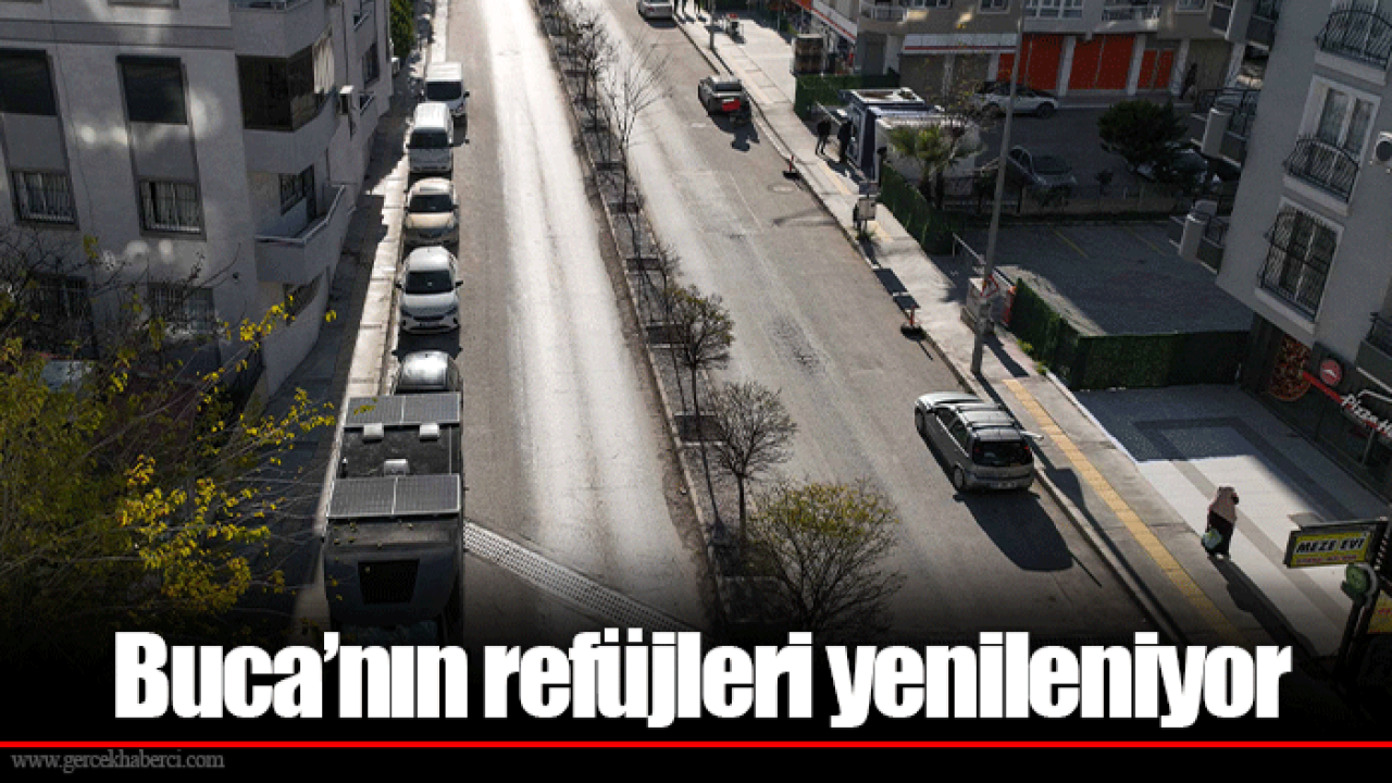 Buca’nın refüjleri yenileniyor