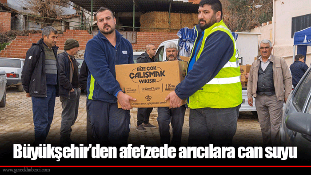 Büyükşehir’den afetzede arıcılara can suyu