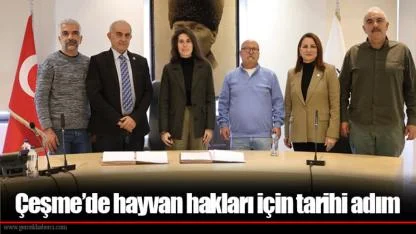 Çeşme’de hayvan hakları için tarihi adım
