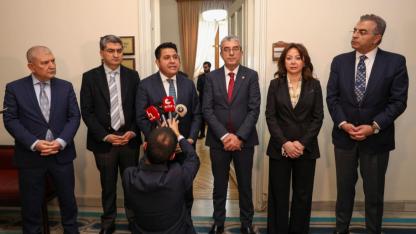 CHP heyeti Yeni Yol Partisi, İYİP ve DEM Parti gruplarını ziyaret etti