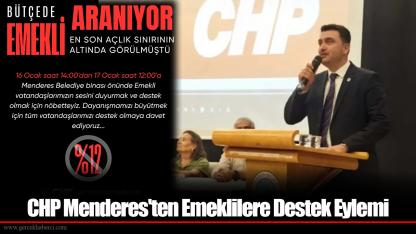 CHP Menderes'ten Emeklilere Destek Eylemi