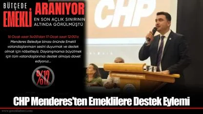 CHP Menderes'ten Emeklilere Destek Eylemi
