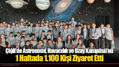 Çiğli’de Astronomi, Havacılık ve Uzay Kampüsü’nü 1 Haftada 1.100 Kişi Ziyaret Etti