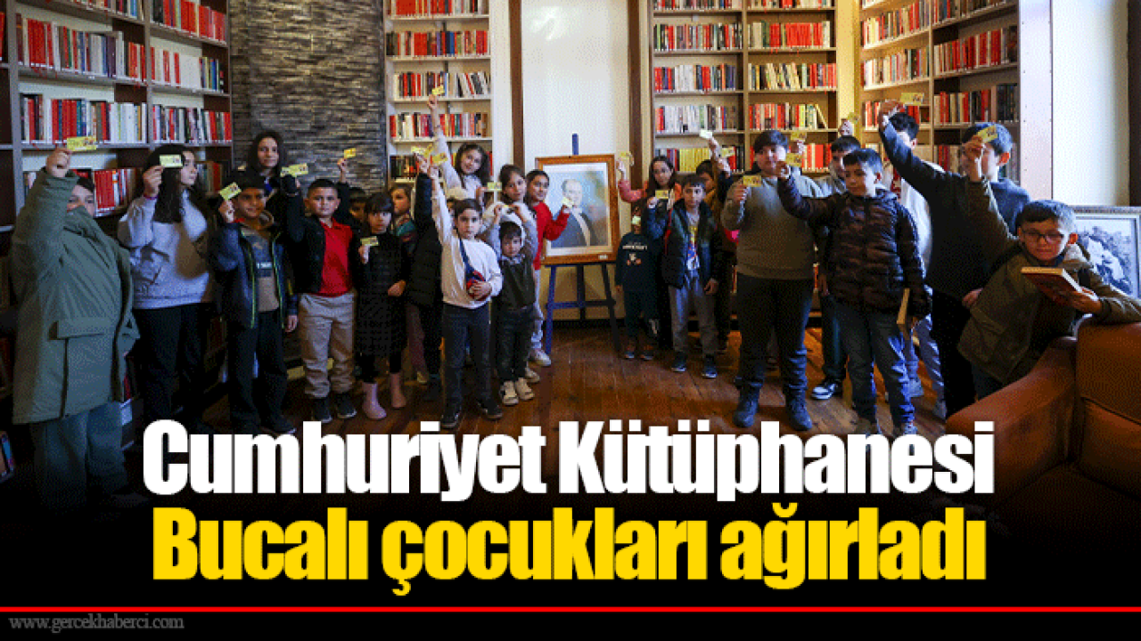 Cumhuriyet Kütüphanesi Bucalı çocukları ağırladı