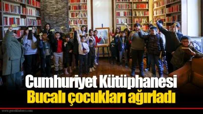 Cumhuriyet Kütüphanesi Bucalı çocukları ağırladı