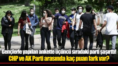 Gençlerle yapılan ankette üçüncü sıradaki parti şaşırttı! CHP ve AK Parti arasında kaç puan fark var?