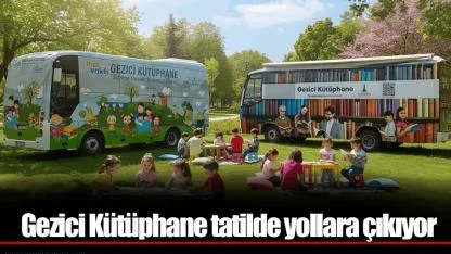Gezici Kütüphane tatilde yollara çıkıyor