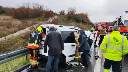 İstanbul-İzmir Otoyolu'nda zincirleme trafik kazası; 1 ölü, 10 yaralı
