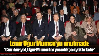 İzmir Uğur Mumcu’yu unutmadı: “Cumhuriyet, Uğur Mumcular yaşadıkça ayakta kalır”