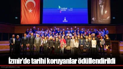 İzmir’de tarihi koruyanlar ödüllendirildi