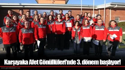 Karşıyaka Afet Gönüllüleri’nde 3. dönem başlıyor!