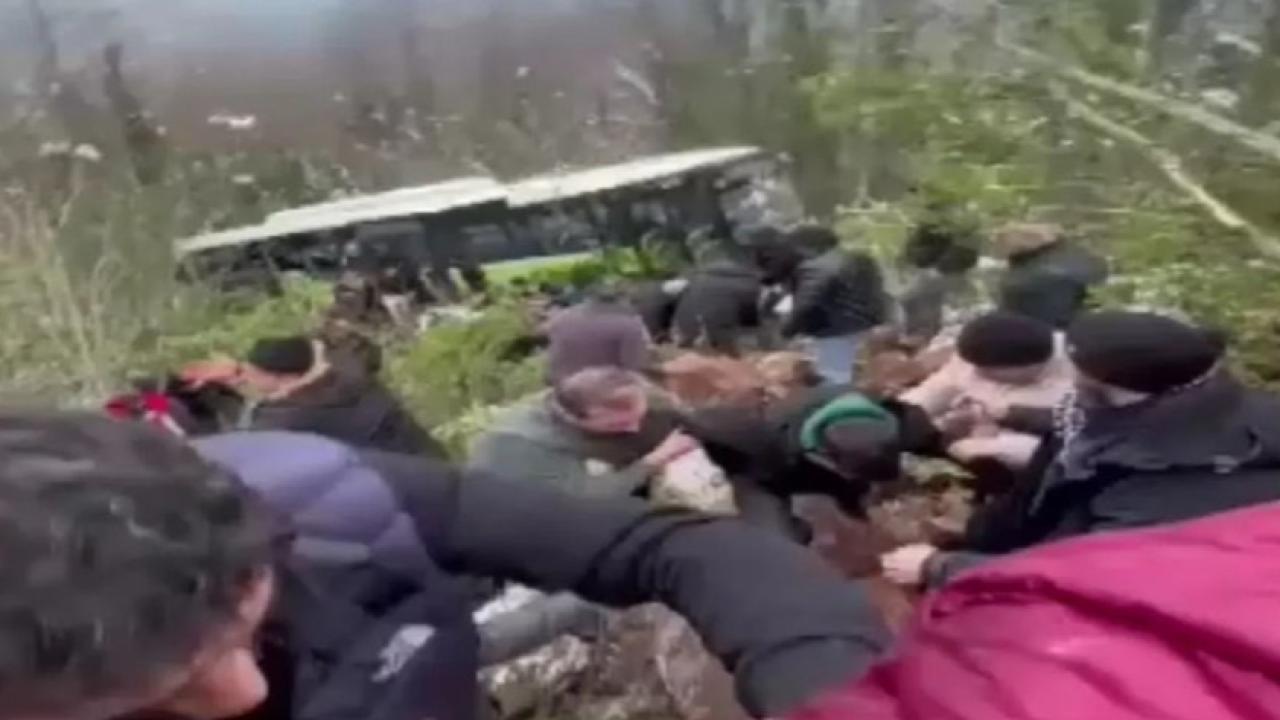 Kocaeli'de belediye otobüsü uçuruma uçtu: Can pazarı