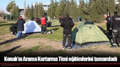 Konak’ın Arama Kurtarma Timi eğitimlerini tamamladı