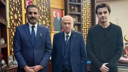 Mehmet Akif Ersoy soruşturmasında adı geçen Serkan Toper, Devlet Bahçeli’yi ziyaret etti