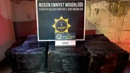 Mersin Limanı'nda 298 kg kokain ele geçirildi