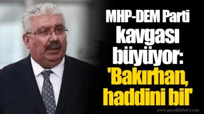 MHP-DEM Parti kavgası büyüyor: 'Bakırhan, haddini bil'