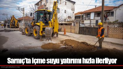 Sarnıç’ta içme suyu yatırımı hızla ilerliyor