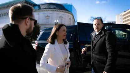 Trump, Venezuela muhalefet lideri Machado ile Beyaz Saray'da bir araya geldi