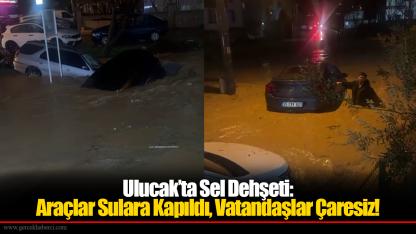 Ulucak’ta Sel Dehşeti: Araçlar Sulara Kapıldı, Vatandaşlar Çaresiz!