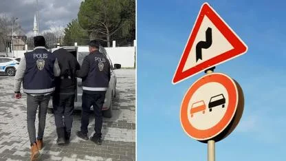 Uyuşturucu tacirinden akılalmaz yöntem: Uyuşturucuyu trafik tabelalarına bıraktı