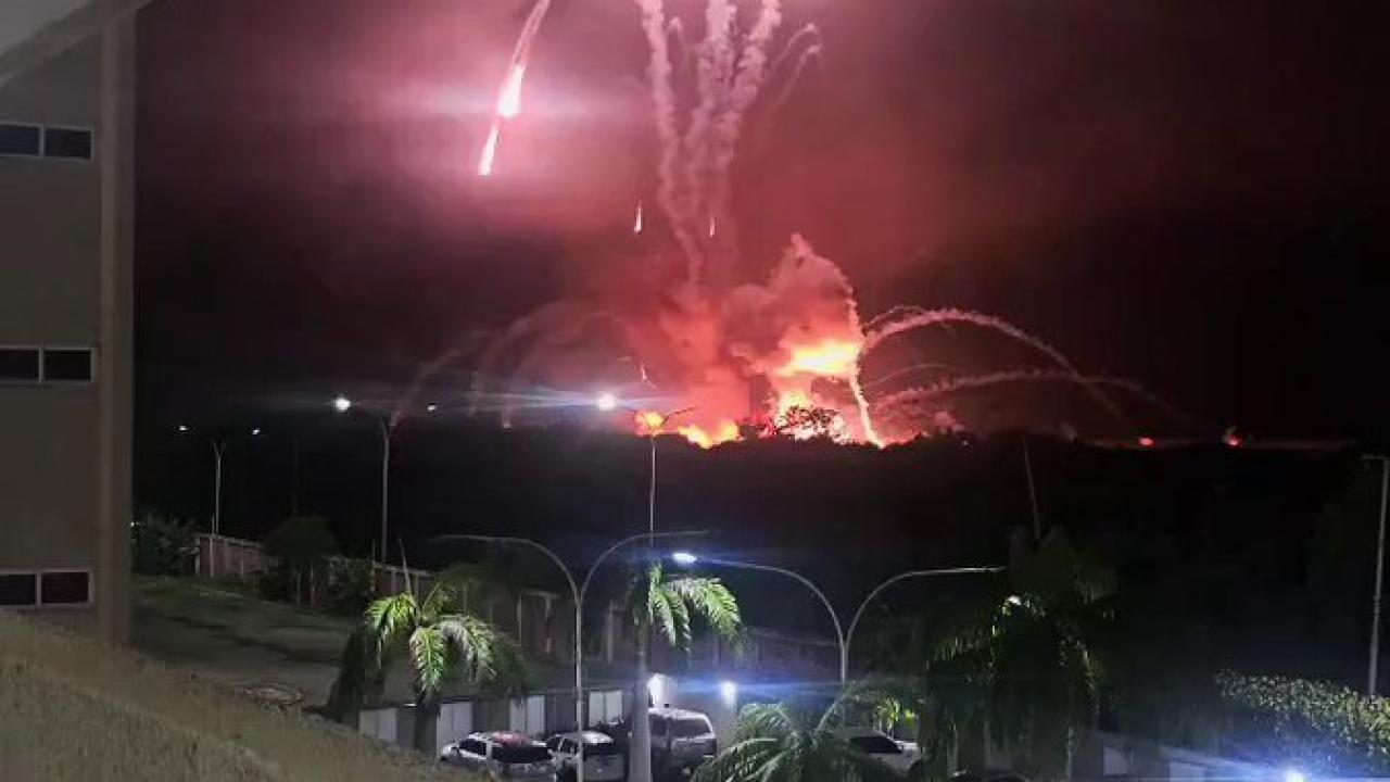 Venezuela'nın başkenti Caracas'ta patlama sesleri duyuldu