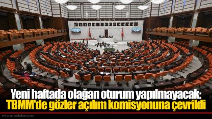 Yeni haftada olağan oturum yapılmayacak: TBMM'de gözler açılım komisyonuna çevrildi
