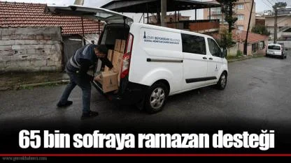 65 bin sofraya ramazan desteği