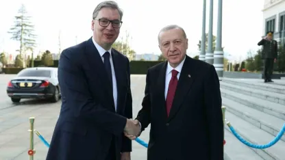 Cumhurbaşkanı Erdoğan, Sırbistan Cumhurbaşkanı Vucic ile bir araya geldi