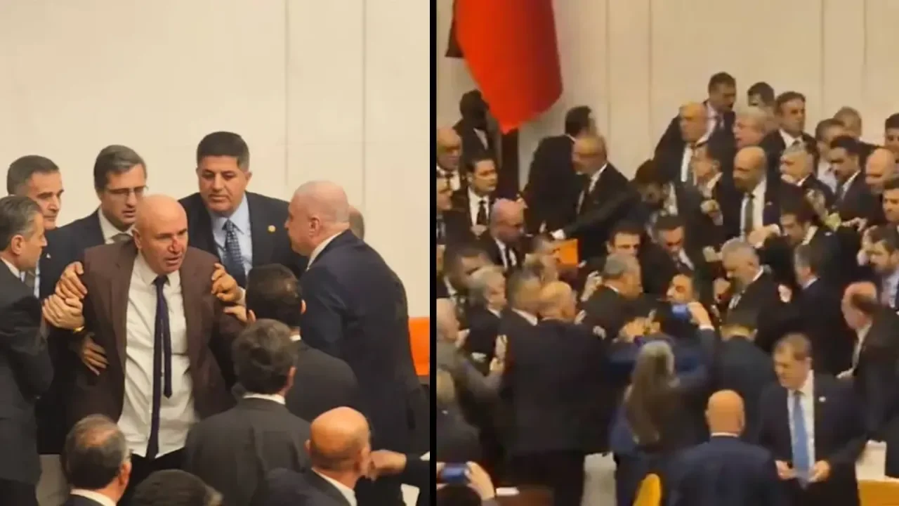 AK Partili Gökçek'in vurduğu CHP'li Tanal'ın yüzü kan içinde kaldı!