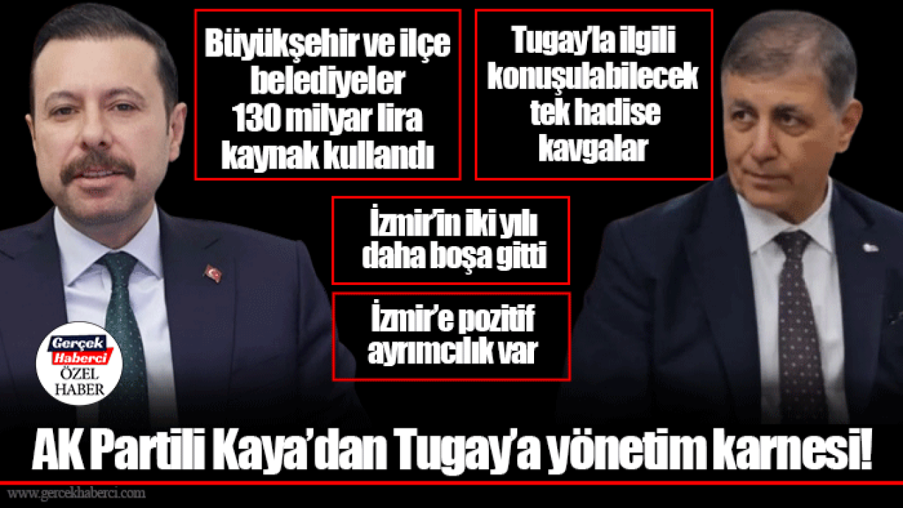 AK Partili Kaya’dan Tugay’a yönetim karnesi!