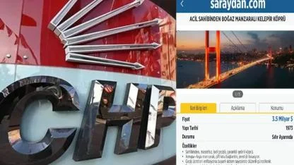 AK Parti'nin köprü özelleştirme iddialarına CHP'den 'satılık ilanlı' protesto: Masrafsız, bol gelirli köprü