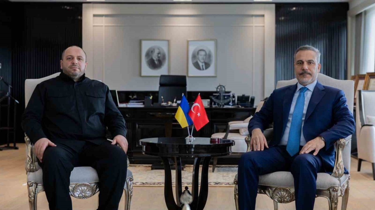 Bakan Fidan, Ukrayna Milli Güvenlik ve Savunma Konseyi Sekreteri Umerov ile görüştü