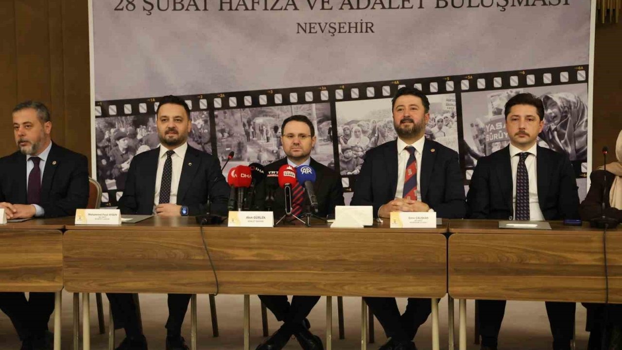 Bakan Gürlek, Nevşehir’de 28 Şubat mağdurlarıyla buluştu